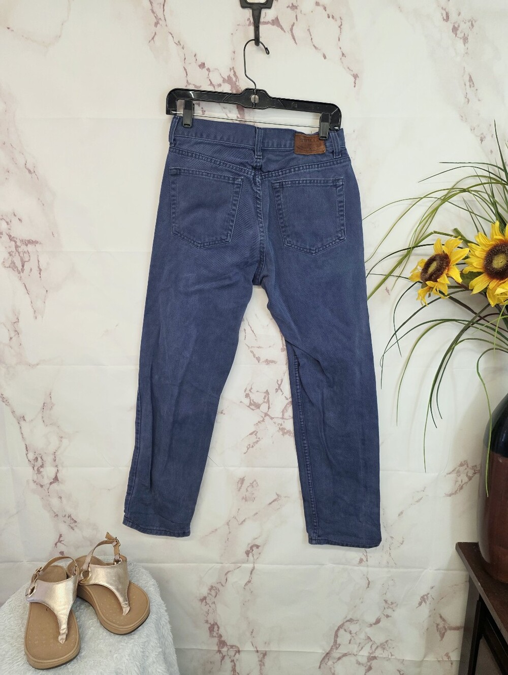 Vintage GAP Mountain River Twills USA Blue High Rise Straight Leg Jeans 27 - Picture 4 of 7